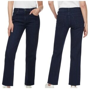 Hudson Straight Leg Jeans Sz 10S Dark Wash Stretch Denim Mid Rise Comfort NEW!